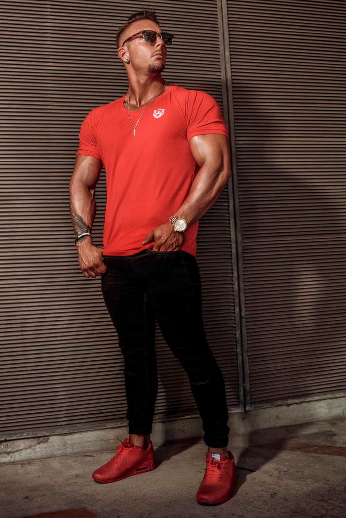 TRAINSANE Street-Shirt V-Neck – Bild 3