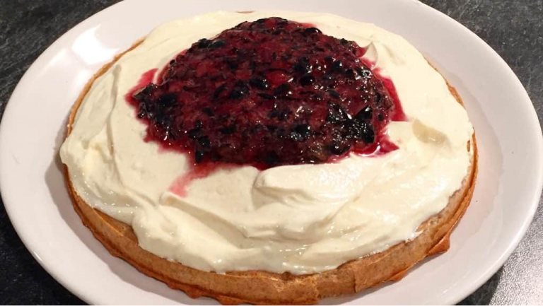 Magerquark-Heidelbeer Kuchen