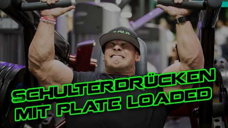 Schulterdrücken mit der Plate Loaded Maschine